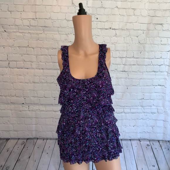 Express Tops - Express Purple & Blue Tank top size S